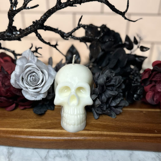 Bleeding Skull Candle